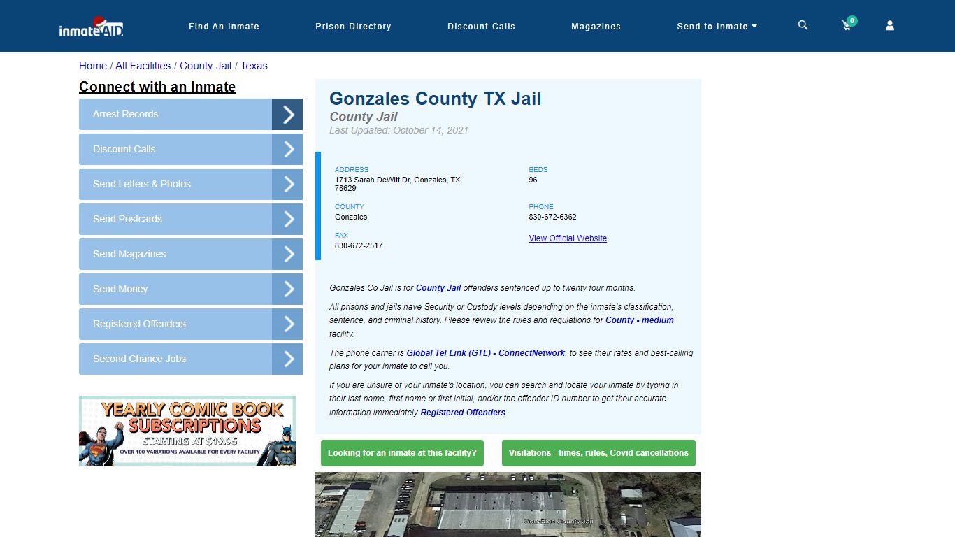 Gonzales County TX Jail - Inmate Locator - Gonzales, TX